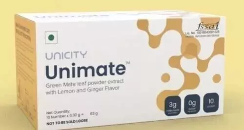 *NEW* Unicity Unimate Yerba Mate Supplement LEMON GINGER 30 Packets Free Ship - Picture 1 of 3