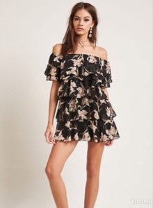 tiered off the shoulder dress