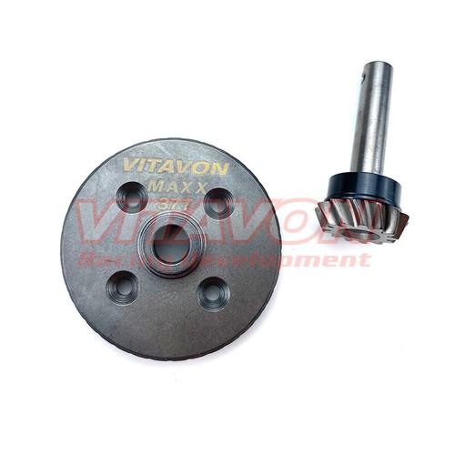 VITAVON HD Steel Rear Diff Spiral Cut Ring&Pinion Gear For Traxxas MAXX 1/10 - Picture 2 of 7
