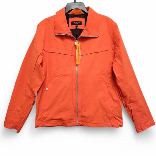 Rag & Bone Pursuit Grant Jacket Mens Large Blood Orange Nylon Stretch NEW w/ Tag