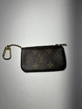 Louis Vuitton Monogram Key Pouch Credit Card Holder Made In USA VTG Like New
