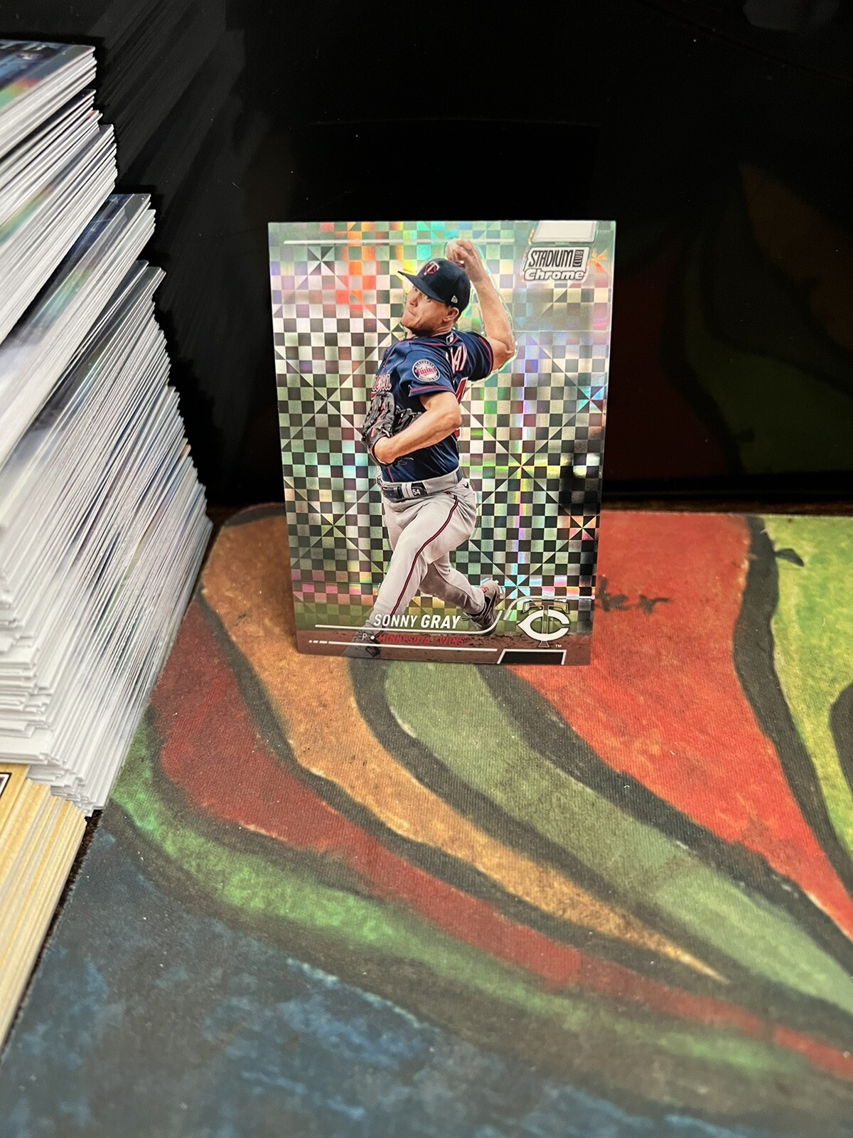 2022 Stadium Club Chrome X-Fractor #33 Sonny Gray - Minnesota Twins
