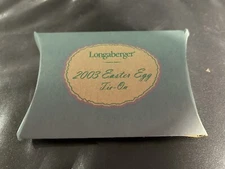 Longaberger 2003 Easter Egg Basket Tie-On #28691 NEW