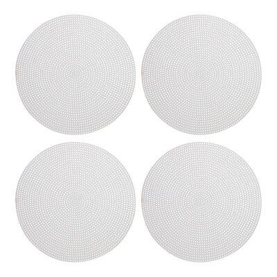 Kunststoff Mesh Leinwand Blatt 20cm/8'' Weiß Rund Blanko Leinwand, 4er Pack