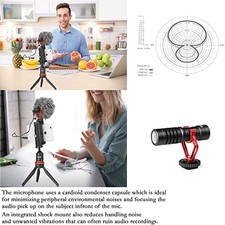 BOYA Mini Cardioid Condenser Microphone BY-MM1 - Black/Gray