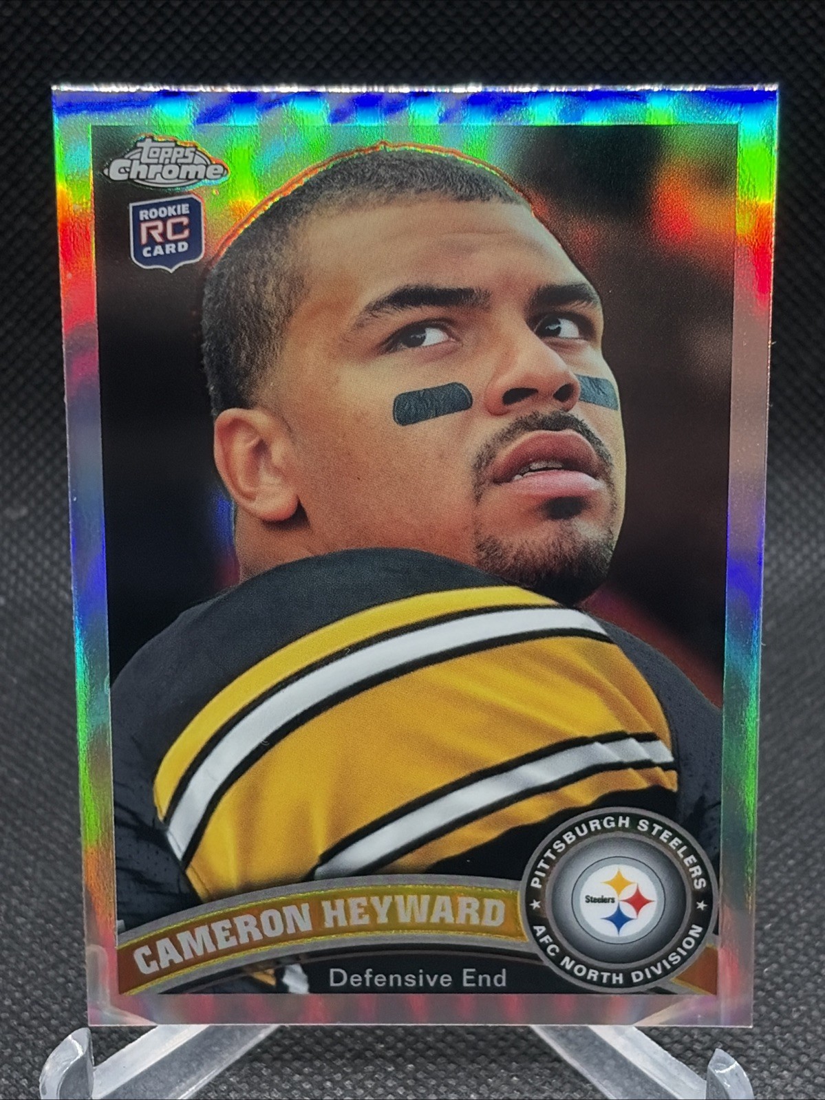 2011 Topps Chrome Cameron Heyward ROOKIE REFRACTOR SP Steelers RC HOF #117!