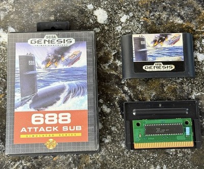 688 Attack Sub (SEGA Genesis, 1991) Cleaned Tested NICE!!