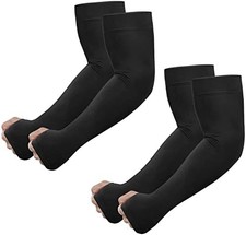 Newbyinn UV Sun Protection Arm Sleeves with Thumb Hole, Cooling Sleeve