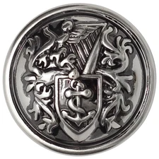 12 Pieces Metal Blazer Buttons Set, 23mm Gun Black Buttons with Shank for Bla...