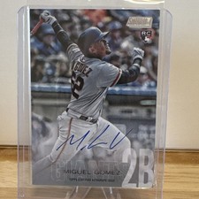 Topps 2018 Stadium Club Miguel Gomez Autograph Rookie #SCA-MIG Giants
