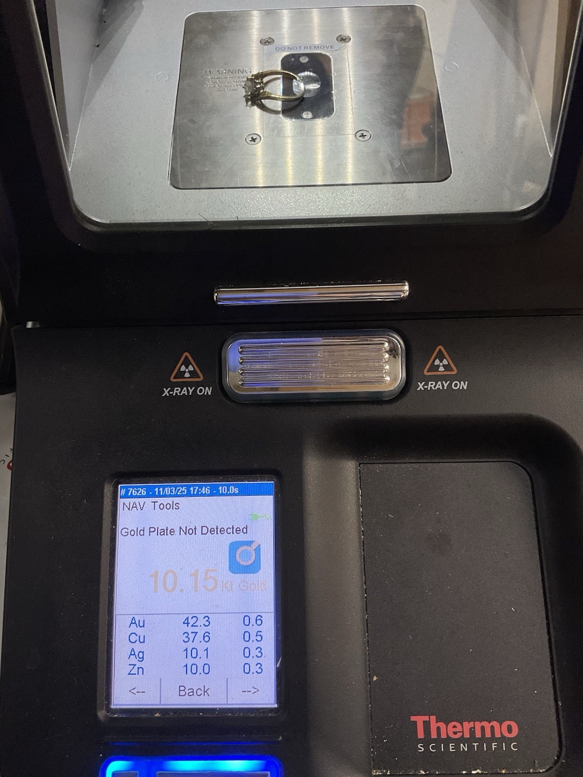 VINTAGE HANDMADE Solid 10K Yellow Ring Mystic CZ … - image 23