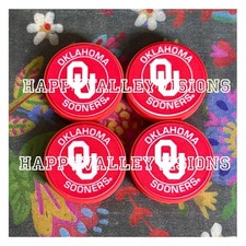 4 Piece OKLAHOMA College University Focal Beads DIY Keychains Crafts Pens