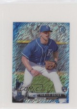 2017 Bowman Chrome Minis Base Rookies Blue Shimmer Refractor Hunter Dozier 1b8