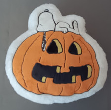 Peanuts Snoopy Halloween Jack O' Lantern Pillow 13" x 12 " NWT Ruz Distribution