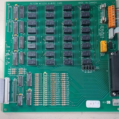 PETCOM MCS250 11805 4-Wire Panel Mount Double-Sided PCB Card 24VDC FR-4 Copper.
