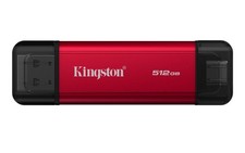 Kingston Technology 512GB Dual USB-A/C Portable SSD, Up to 1050MB/s USB 3.2 Gen