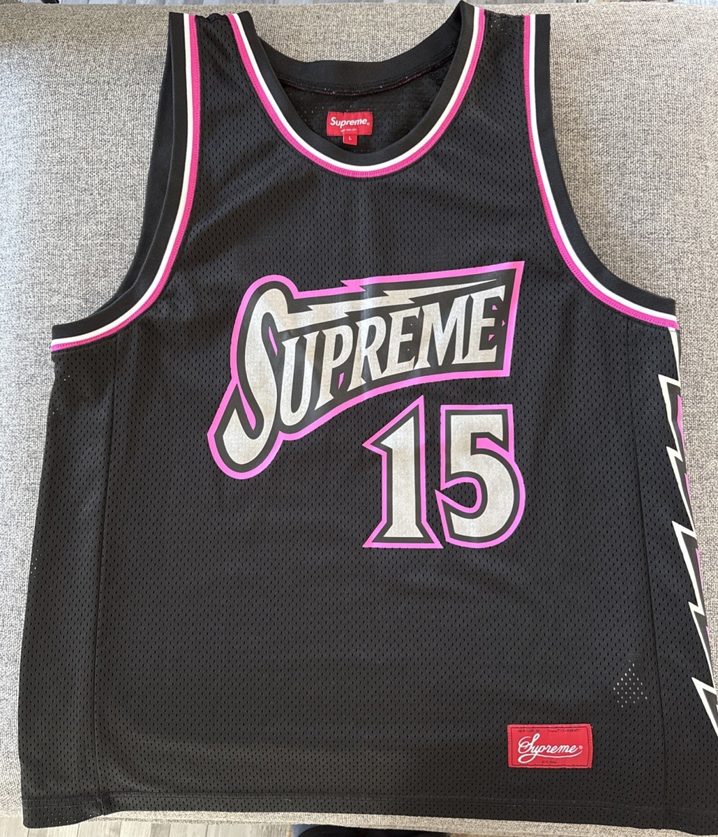 SUPREME Bolt Mens Basketball Jersey ~ Black ~ Large | eBay