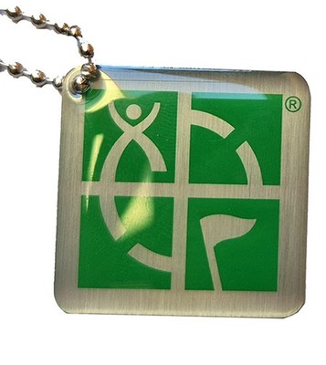 Geocaching Logo grün Traveltag  TravelBug Geocaching Trackbar Nummer Tb