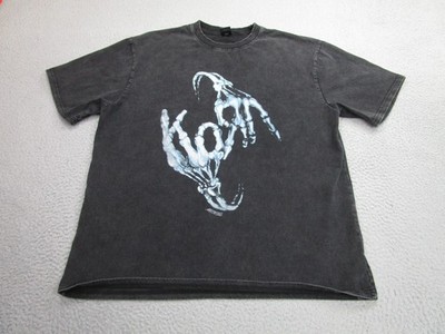 Nevstudio Korn Shirt Mens XL Black Skeleton Hands Graphic Band Tee Rock