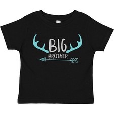 Inktastic Big Brother, Older Brother, Deer Antlers, Arrow Toddler T-Shirt Family