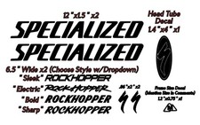 Custom Designed Specialized Rockhopper Die Cut Vinyl Decal Set LOTSA Options 