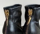 GIUSEPPE ZANOTTI⚡️Point toe gold talon zip leather sock ankle boots size 39/9US — photo 2