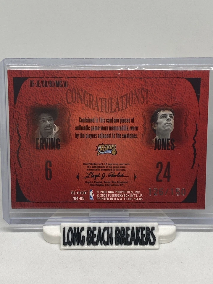 TARJETA DINASTÍA JERSEY ESTILO 2005 ALLEN IVERSON/CHARLES BARKLEY/150! Foto 2 de 2