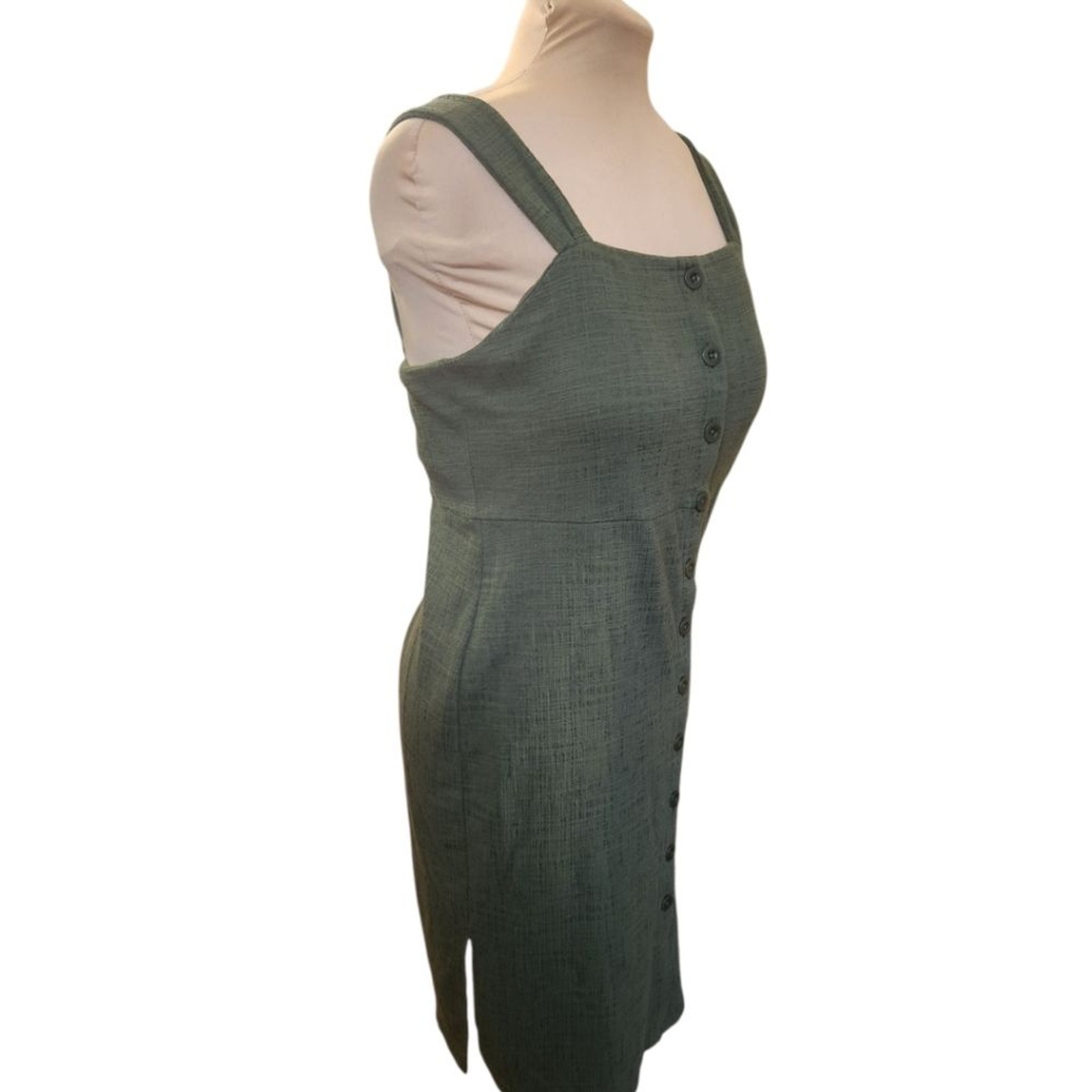 MADEWELL Texture & Thread Button-Front Midi Dress… - image 4