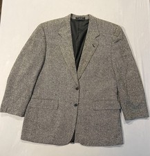 Bert Pulitzer Collectors Edition 100 Silk Tweed Gray Men's Blazer Coat Size 42R