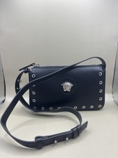NWT Versace Madussa Small Leather Shoulder Bag Calf Leather +Eyelets $1200Retail