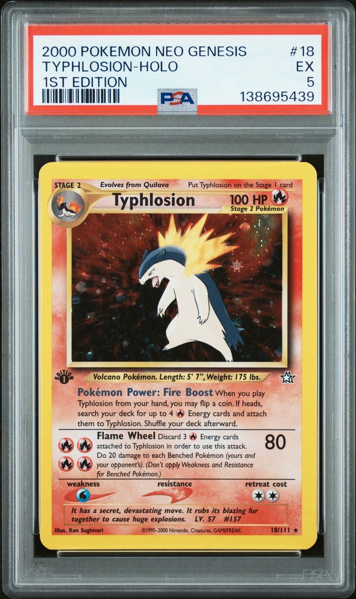 Typhlosion 18/111 Neo Genesis Holo for sale online | eBay