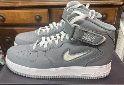NEW Men s Size 11.5 - Nike Air Force 1 Jewel QS Mid NYC - Cool Grey