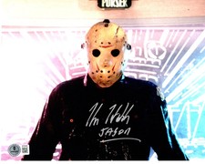 Kane Hodder signed 8x10 Photo Jason Voorhees Friday the 13th Part VIII Beckett