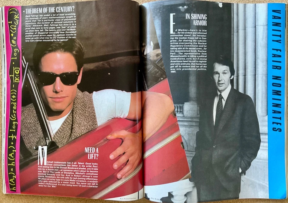 VANITY FAIR Magazine VTG Issue - October 1983 w/ Susan Sontag • Stars of the 80s Foto 3 de 4