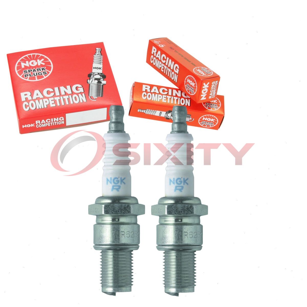 2 pc NGK 4492 R6918B-8 Racing Spark Plugs for QC57 1025 09482-00509 Ignition zq