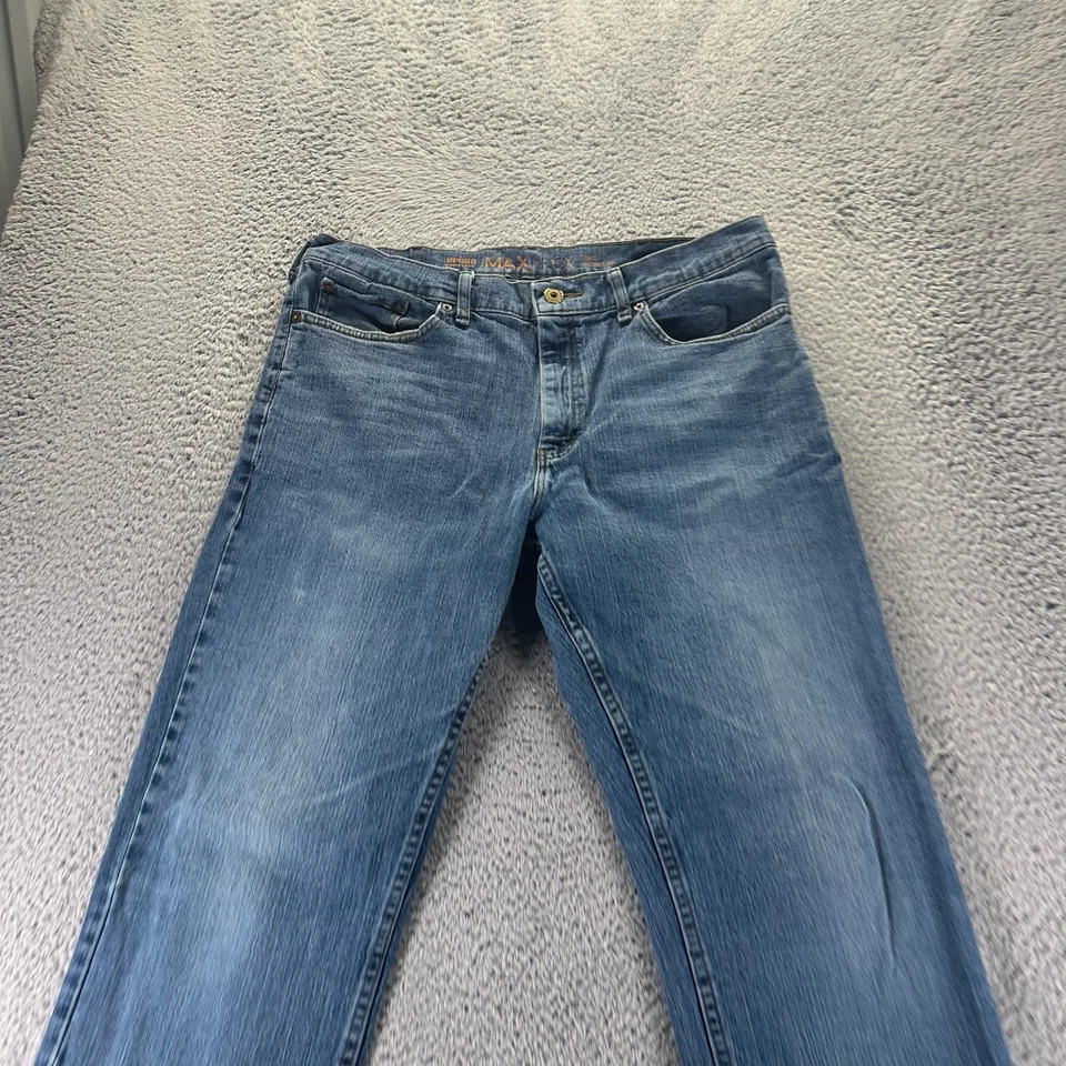 Pantalones de mezclilla Urban Pipeline Max Flex para hombre 38x34 azul algodón recto desteñido elástico Foto 2 de 4