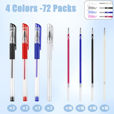 8 Pcs Heat Erasable Pens for Fabric with 64 Refills, Fabric Marking Pens for ...