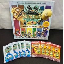 Munchkin Collectible Card Game Introductory Game W/ 10 Booster Packs, Blarg Exp