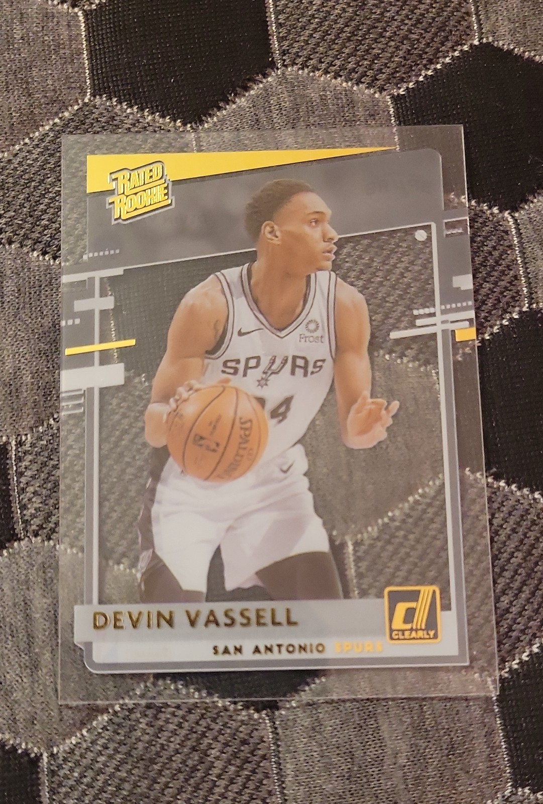 2020-21 Panini Clearly Donruss - Rated Rookie Devin Vassell #100 (RC)