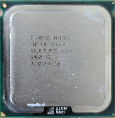 Intel SL9RZ 1,6 GHz Xeon E5110 CPU Prozessor, Sockel 771 (LGA771) und Kühlkörper