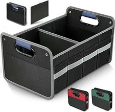 Car Trunk Organizer for SUV, Car Storage Organizer Reinf Color: BlackSize: 50L