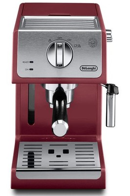 DeLonghi ECP3220R Pump Espresso Machine Red 1100W Steam Wand Coffee Maker
