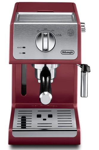 DeLonghi ECP3220R Pump Espresso Machine Red 1100W Steam Wand Coffee Maker