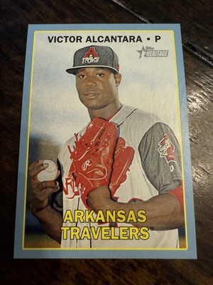 2016 Topps Heritage Minor League Edition Blue /99 Victor Alcantara #139