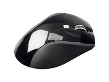 Monoprice Wireless Ergonomic Mouse - Black Ideal For Work/Home/Office, Computers