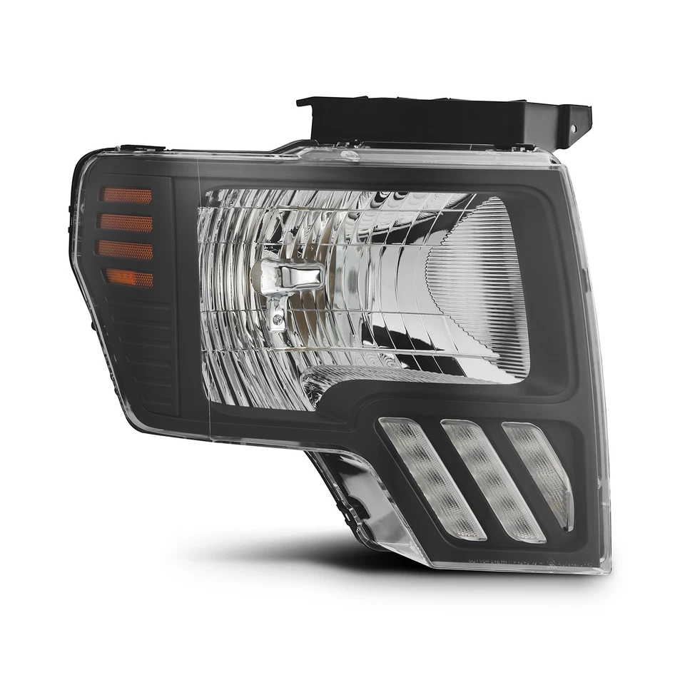 FOR 2009-2014 Ford F-150 Pickup MKII LED Projector Headlights Black Pair - Image 4 of 4