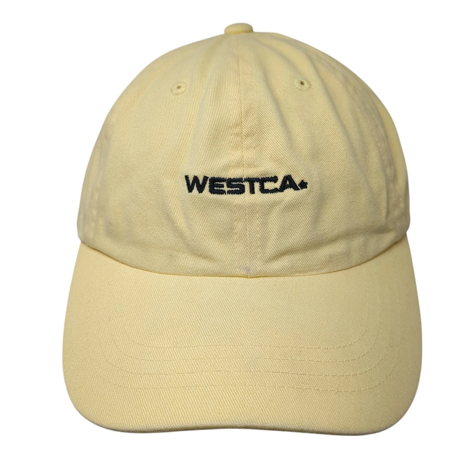 Westca Slideback Baseball Cap Yellow One Size Adjustable Classics Yupoong