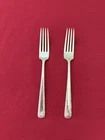 Towle Sterling Candlelight Dinner Forks (2)   7 1/4”  Monogrammed 92g total wgt