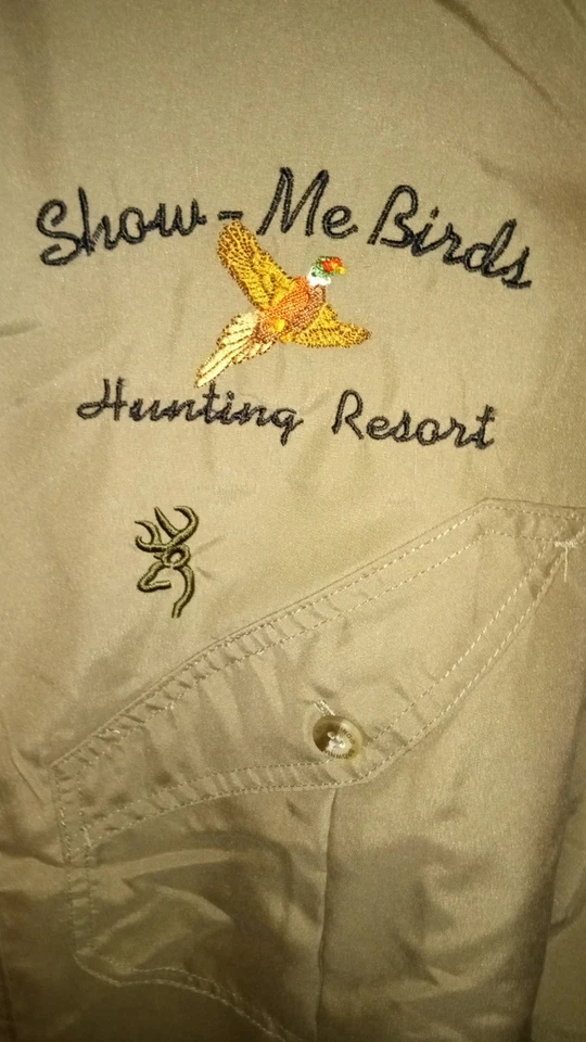Browning "Show Me Birds" Resort Long Sleeve Hunting Shooting  Shirt Size XL - Image 3 of 4