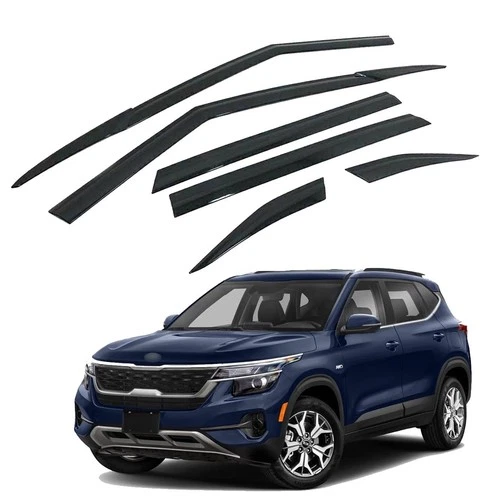 6pcs For 2020-2026 Kia Seltos Side Window Vent Visors Rain Guards Deflectors